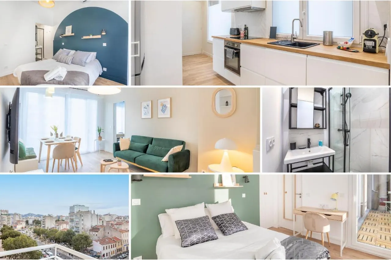Appartement Sud Passion - Sakakini - Calme - 3 Chambres - Lumineux - Fibre Marseille